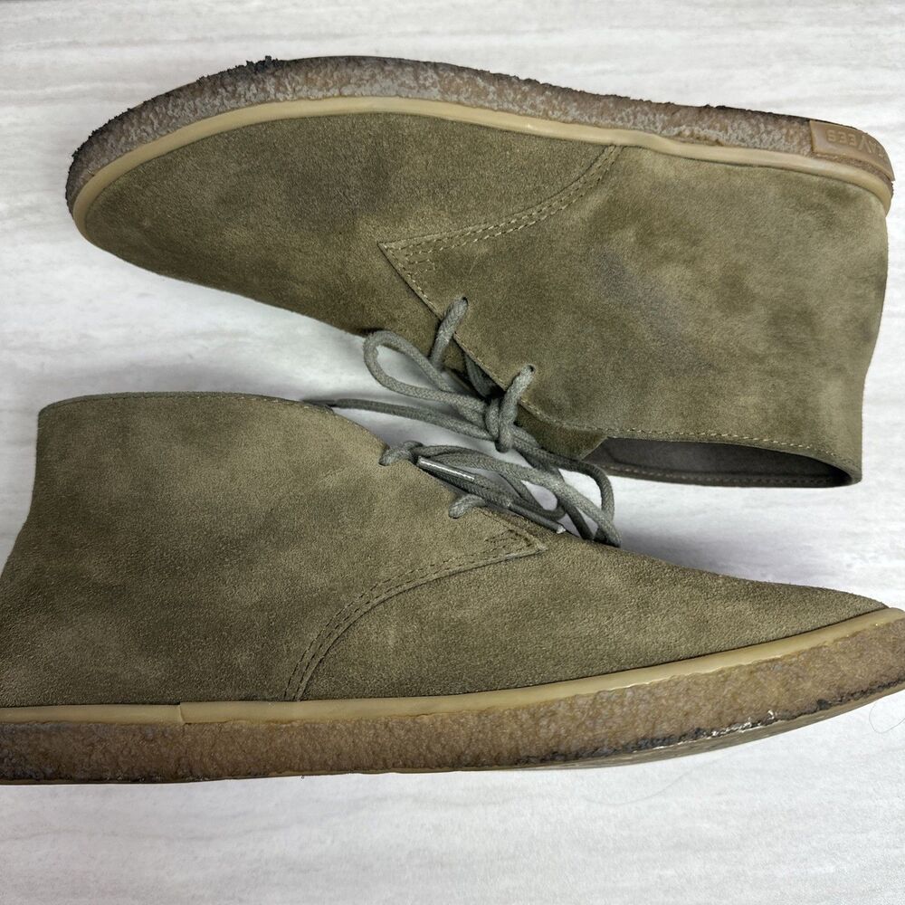 SEAVEES Men's Sun-tans Suede Chukka Boots Olive Green Lace Up Size 9.5 - Picture 5 of 9